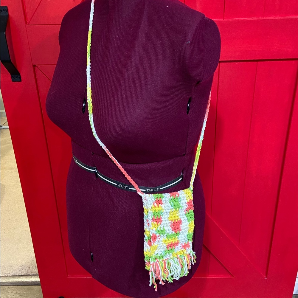Homemade Crochet Small Crossbody bag